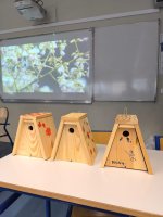 Nichoirs réalisés par les élèves